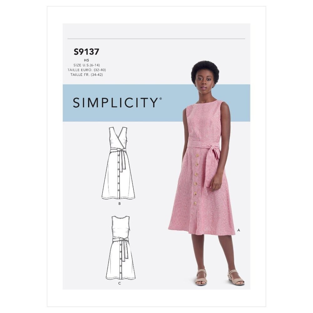 Simplicity‎ S9137 Misses Dresses Sewing Pattern Sizes 6-14 UNCUT